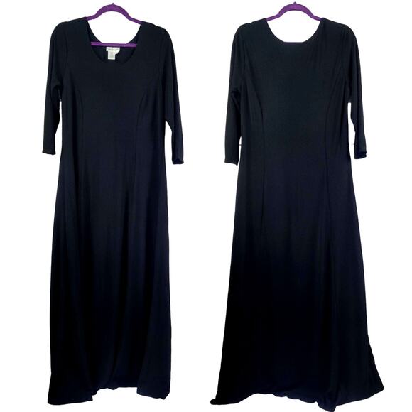 Vintage Coldwater Creek Long Sleeve Maxi Dress Size L - Picture 1 of 7